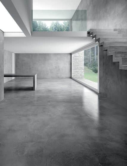 Polished concrete floor, wall and ceiling by Delta Profloor