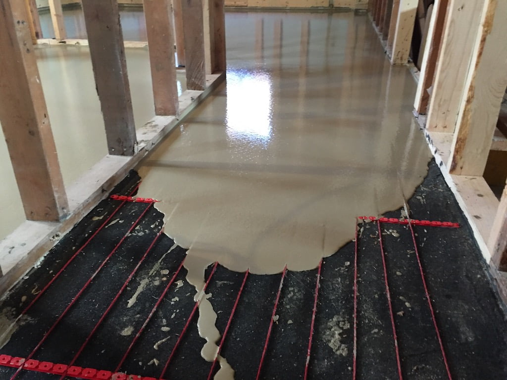 Polished Heated Concrete Floor by Delta Profloor