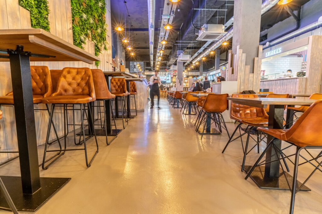 Epoxy Resin Floor Coat in Medz Corner Food Hall