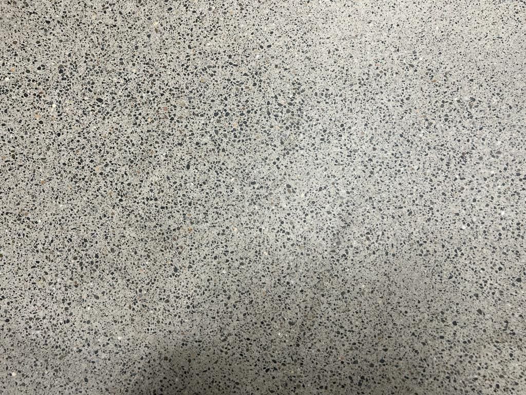 Exposed Aggregate Polished Concrete and Matt finish in Apple Store, Westfield London