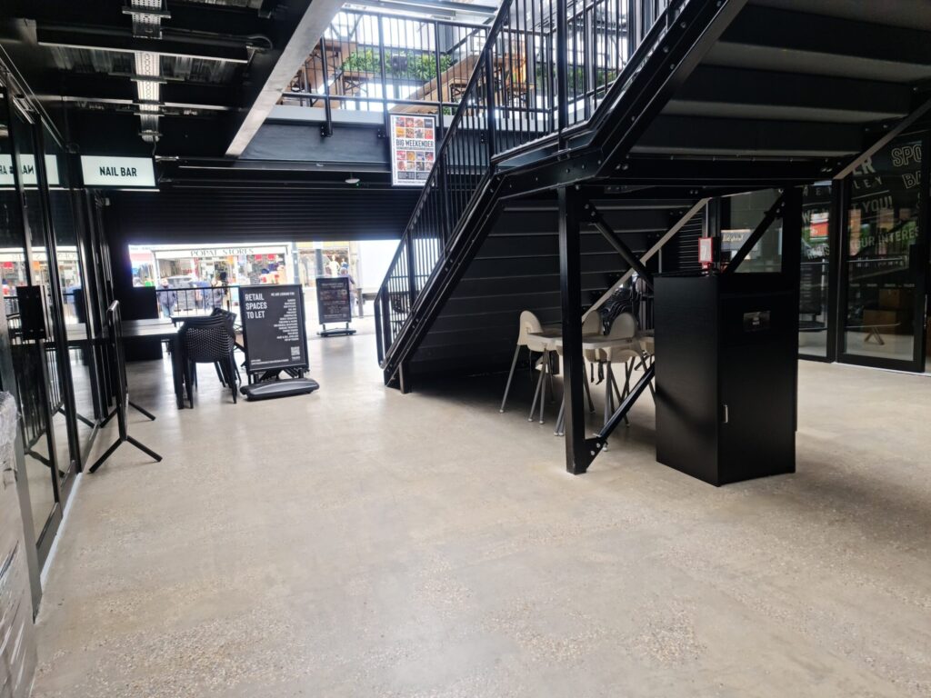 Diamond Polished Concrete Floor in Trader Wembley Centre