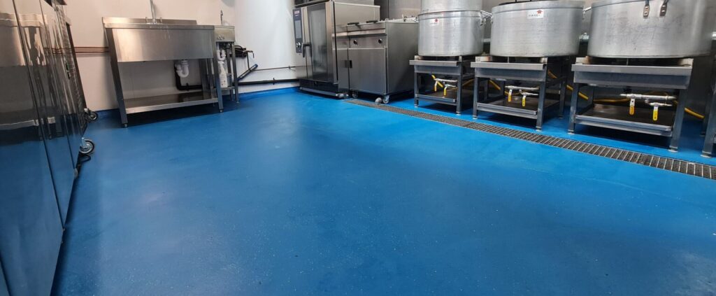 Heavy duty Resin Floor for Commercial Kitchen in London