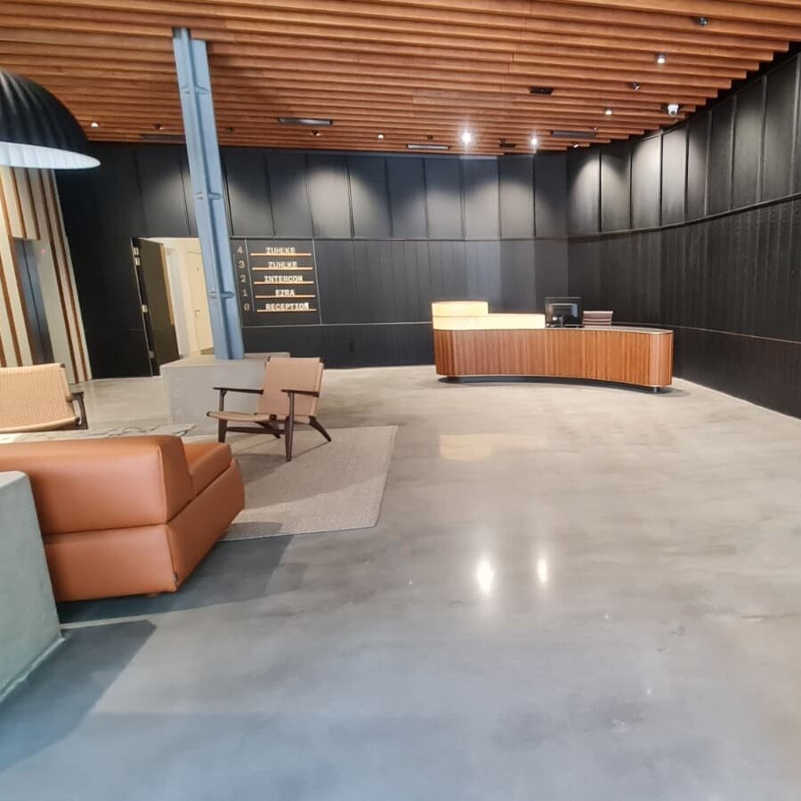 polished concrete floor