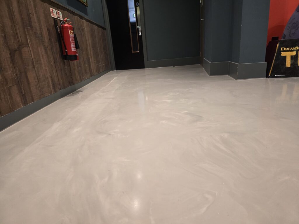 resin concrete marble floor